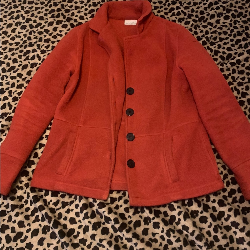 Orange Winter Pea Coat